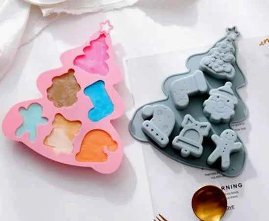 Stampo grande Albero di Natale con 7 forme