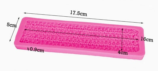 Uncinetto a Maglia. Fantastico Stampo in silicone in alta definizione