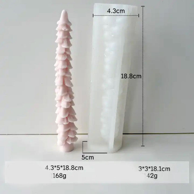Lungo Albero di Natale di 18.1 cm. Stampo in silicone anche per Candele - WORLD PRODUCTS SHOP