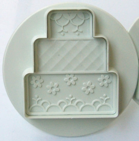 Wedding Cakes and Marriage Cakes. Set of 4 ejection molds. Cookie cutters of various sizes.