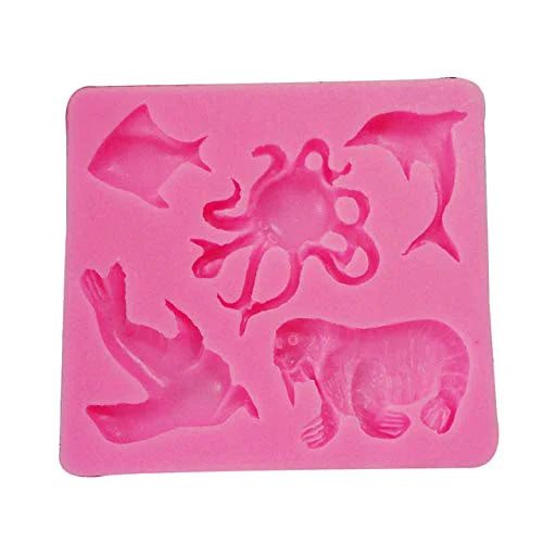 Delfino Tricheco Polipo Pesce e Foca. Stampo Mare in silicone