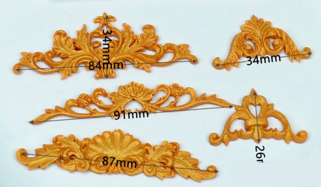 Barocco.5 Stupende decorazioni. Stampo in silicone