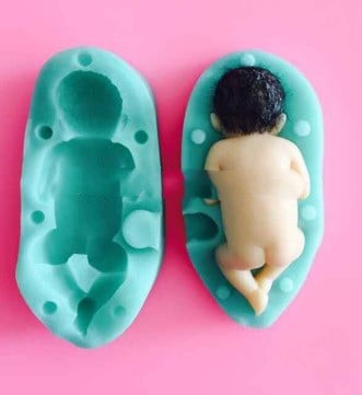 Yawning Baby Silicone Mold