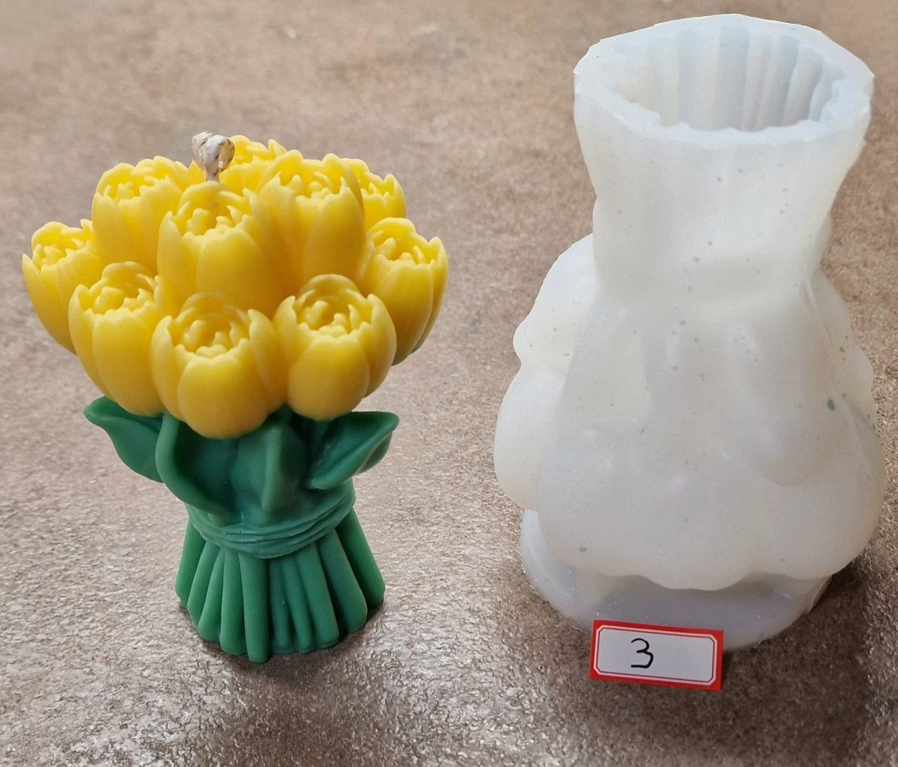 Bouquet Tulipani 3. Stampo in silicone anche per Candele - WORLD PRODUCTS SHOP