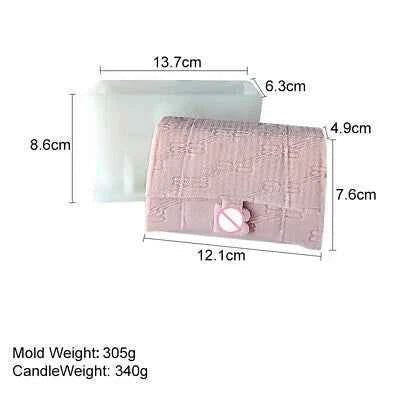 Stampo MEDIUM Borsetta BALENCIAGA di 13.7 cm. Stampo in silicone anche per Candele