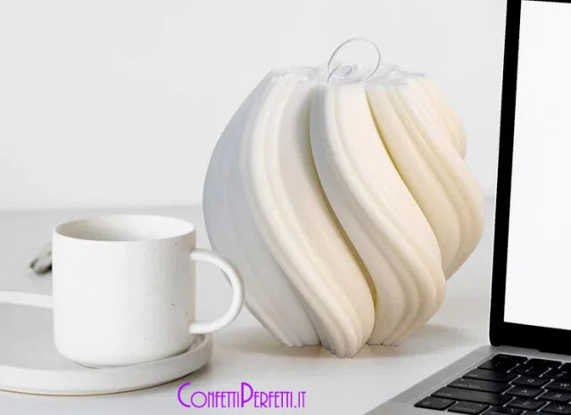 Vaso Artistico a Spirale di 7.3 cm. Stampo in silicone anche per Candele - WORLD PRODUCTS SHOP