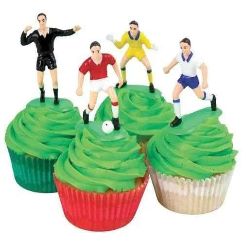 Set Calcio di 7 Calciatori con 2 Porte e Arbitro. Decora