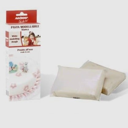 Modecor Elite 1 kg. White sugar paste. Gluten-free.
