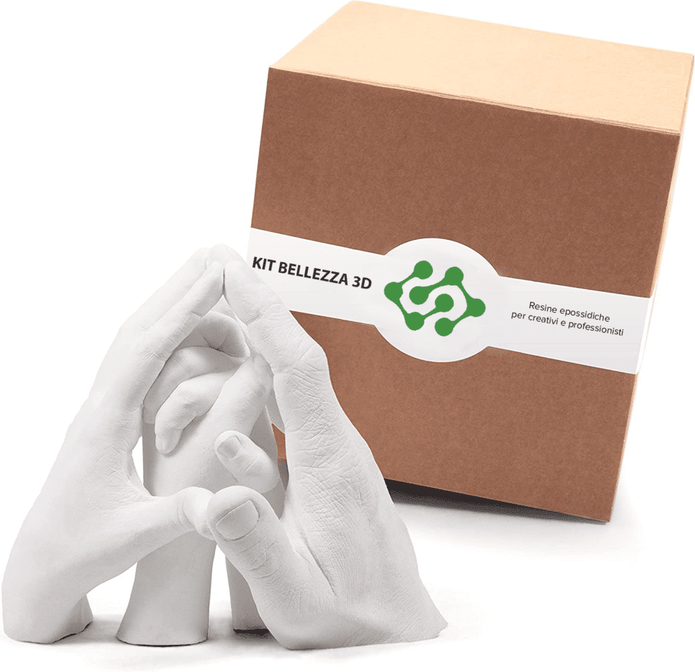 KIT BELLEZZA 3D – Kit per Calco Mani. Crea la tua scultura 3D!