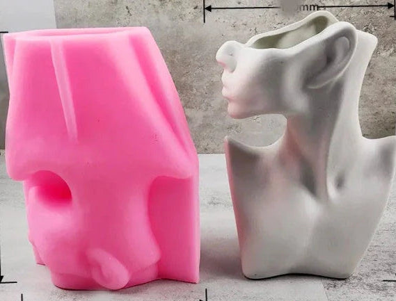 Viso stilizzato Donna di profilo. Grande Stampo in silicone anche per Candele - WORLD PRODUCTS SHOP