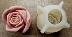 Large 12cm Rose Bud Silicone Mold, Also for Candles