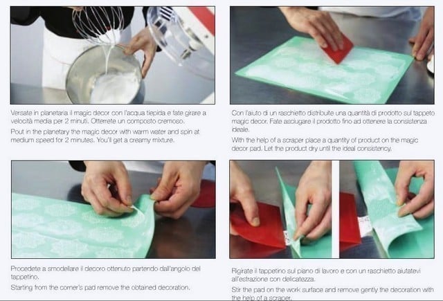 Silicone mat for decoration Magic Decor Line TMD03 Pavoni.