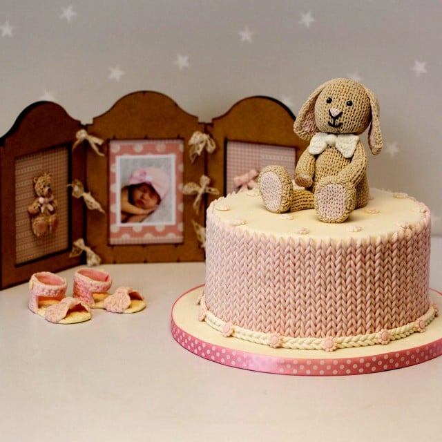 Uncinetto. Fantastico grande Stampo in silicone Chunky Knit. Originale Karen Davies.