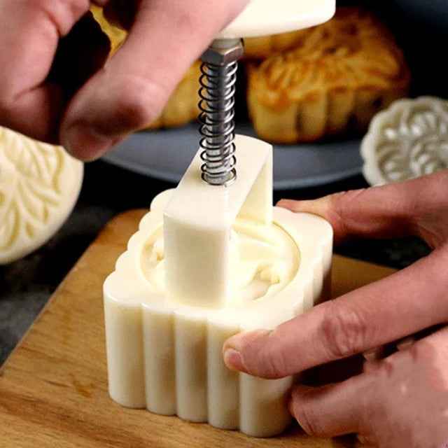 Mooncake. Set di 4 Stampi espulsione per biscotti