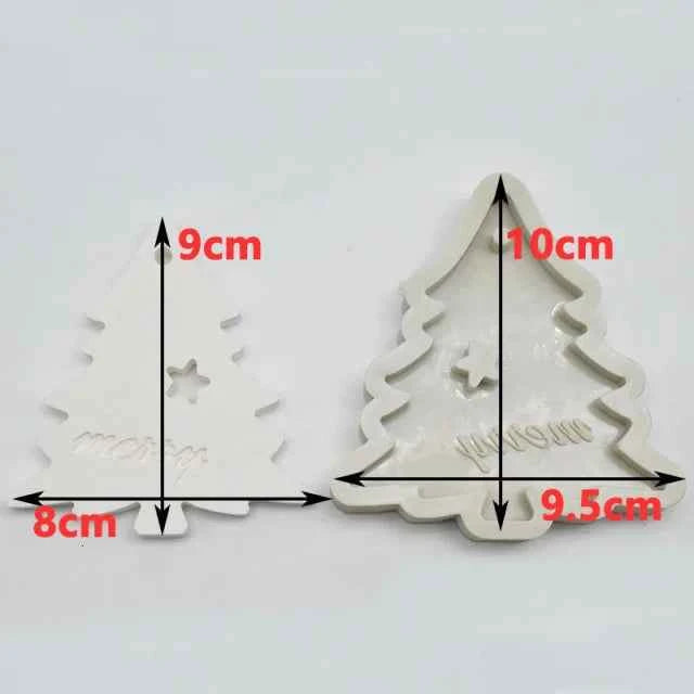 Albero di Natale con foro. Stampo in silicone