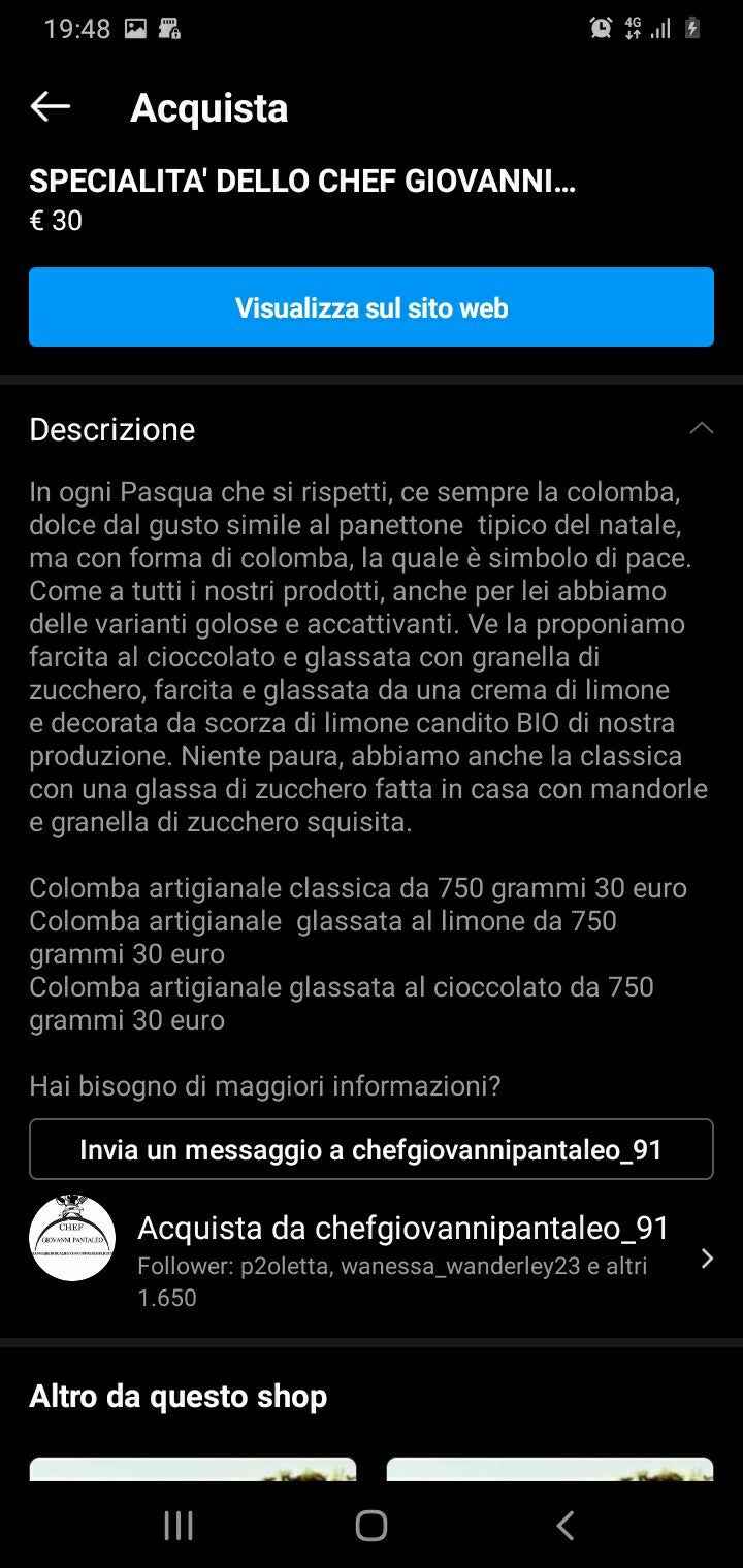 promozione pasqua 2k21. ogni 2 colombe un uovo di pasqua 240 gr. in omaggio