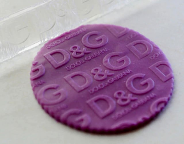 Dolce & Gabbana Designers. Acrylic Rolling Pin for D&G Decorations.