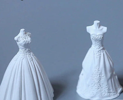 Abito da Sposa Principessa. Stampo in silicone anche per candele - WORLD PRODUCTS SHOP