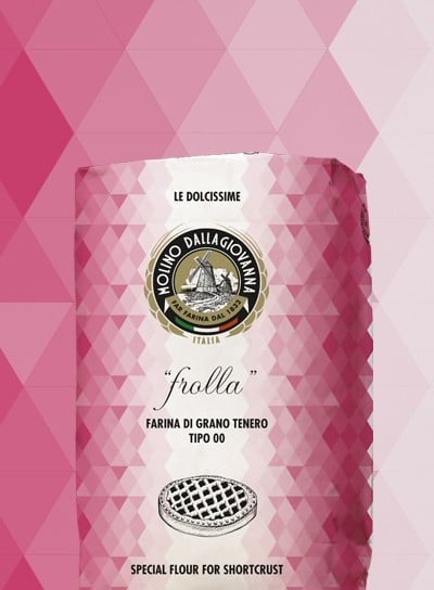 Shortcrust pastry W 170 P/L 0.50. 1 Kg. Type 00 flour. Dallagiovanna mill.
