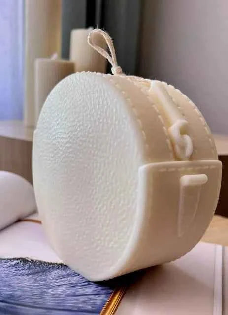 Grande Borsetta Logo Griffe Versace di 11.6 x h12 x 6.5 cm. Stampo in silicone anche per Candele