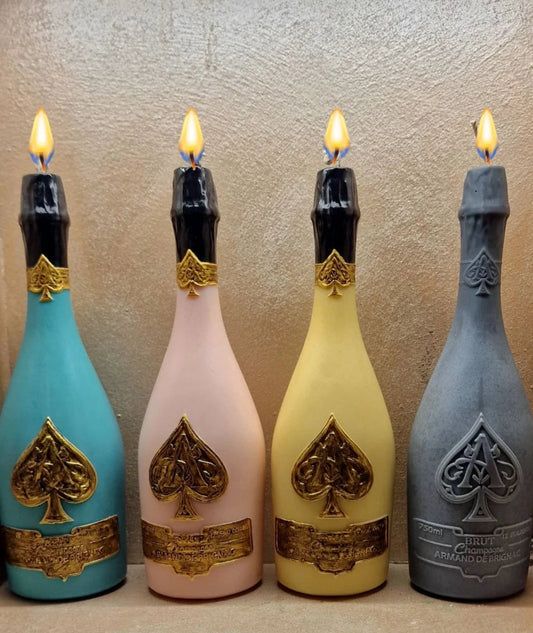 Bottiglia Champagne Ace of Spades. Stampo in silicone anche per Candele - WORLD PRODUCTS SHOP