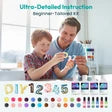 Kit di avviamento in resina Resiners® con alfabeto per principianti. Kit completo con stampi.