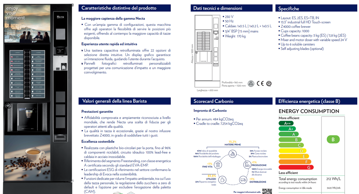 Barista 1000 Touch dual cup doppio espresso