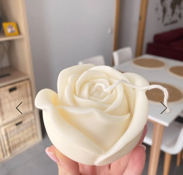 Grande Bocciolo Rosa di 12 cm. Stampo in silicone anche per Candele - WORLD PRODUCTS SHOP