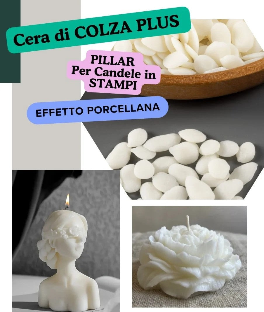 CERA PER CANDELE PROFESSIONALI-PARAFFINA E STEARINA