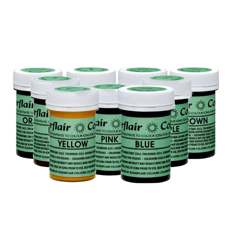 COLORANTI ALIMENTARI IN PASTA 100% NATURALI. SUGARFLAIR NATRADI NATURAL