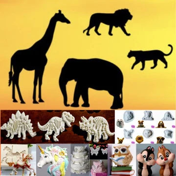 ANIMALI. Stampi in silicone e tagliapasta. (Copia)