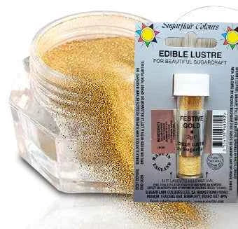 Oro Perlescente. Festive. Colorante concentrato in polvere. Sugarflair