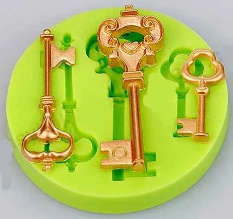 Chiave Vintage Barocca. Stampo in Silicone