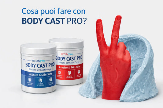 BODY CAST PRO – Silicone Atossico per calchi su corpo umano