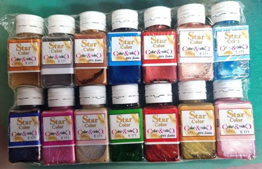 Tempera BIANCO PERLA edibile METAL per pitture luminose e compatte su Candele e Saponi.