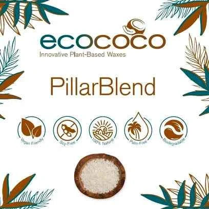 EcoCoco Pillar per Stampi. Cera di Cocco per Candele. WORLD PRODUCTS SHOP