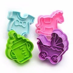 Newborn Birth. Set of 4 Cookie Cutter Molds