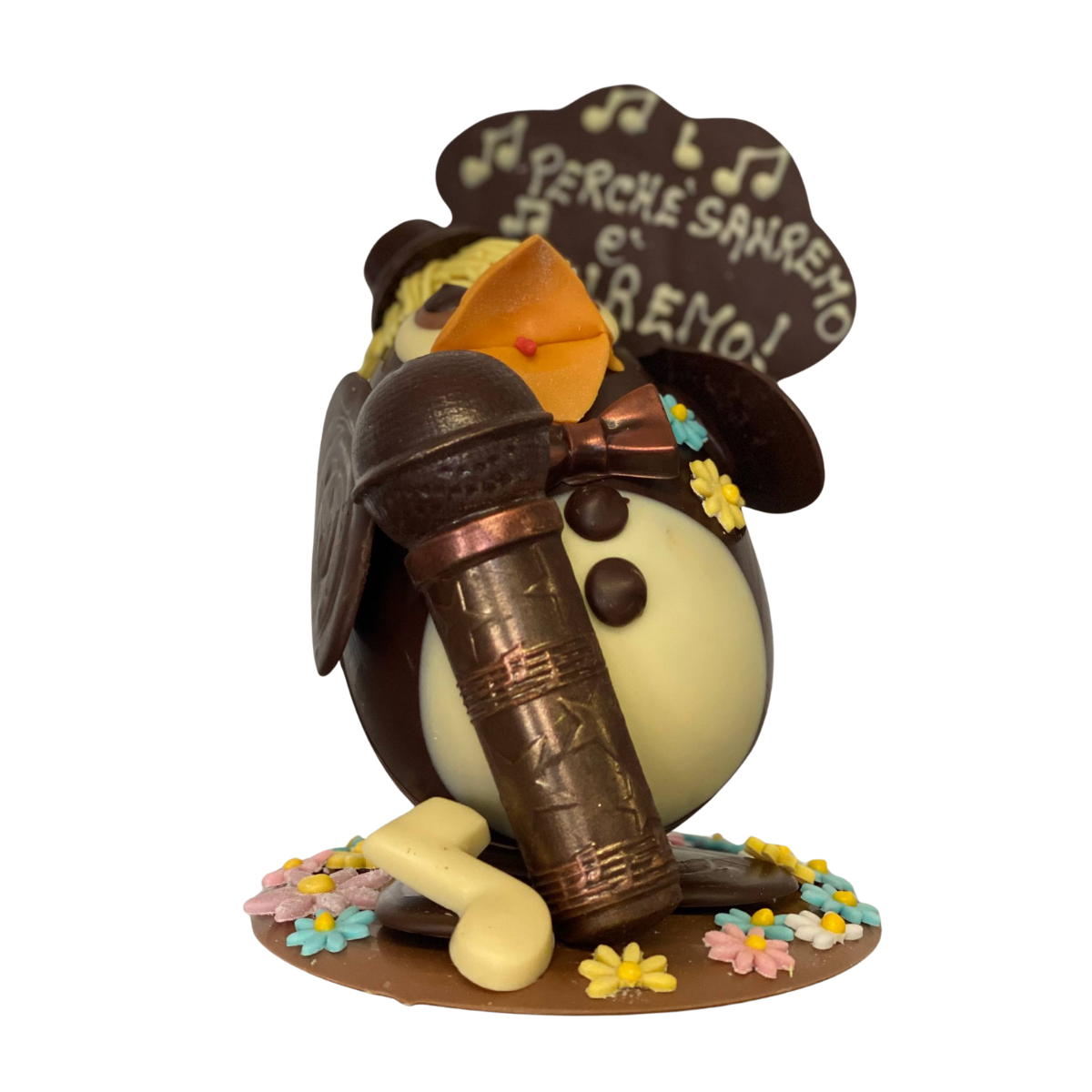 UOVO DI PASQUA PINGUINO “IL CANTANTE”