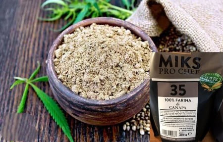Farina di Canapa 100%. 400 gr.