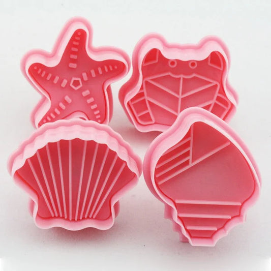 Stampo in silicone Mare, Conchiglie e Pesci.