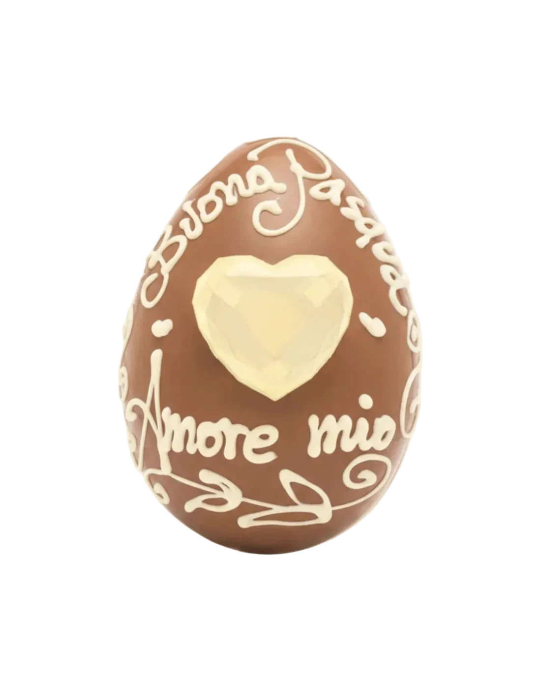 UOVO BUONA PASQUA AMORE MIO CUORE BIANCO