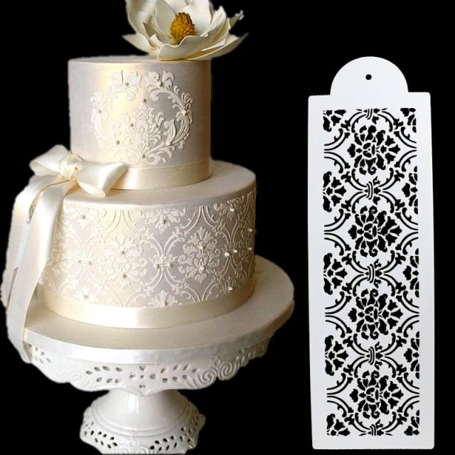 Elegant 27cm decorative border. Stencil for decorations.
