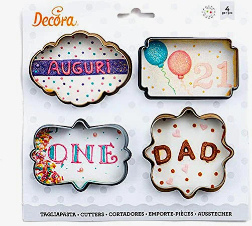 Set C of 24 Geometric Metal Cutter Molds