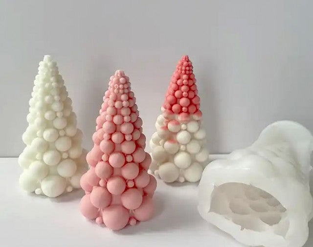 Albero di Natale a Bolle di 9.7 cm. Stampo in silicone anche per Candele - WORLD PRODUCTS SHOP