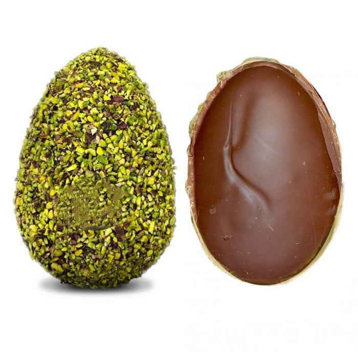 Uovo di Pasqua Artigianale ricoperto di pistacchio senza farcitura