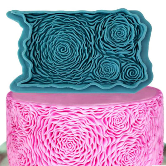 4 Large Rose Border. Fantastic Silicone Mold