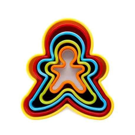 Set di 5 Gingerbread. Omino Pan di Zenzero. Tagliapasta Natale