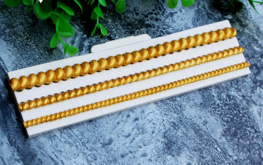 Collana Perle. Stampo in silicone in 3 misure