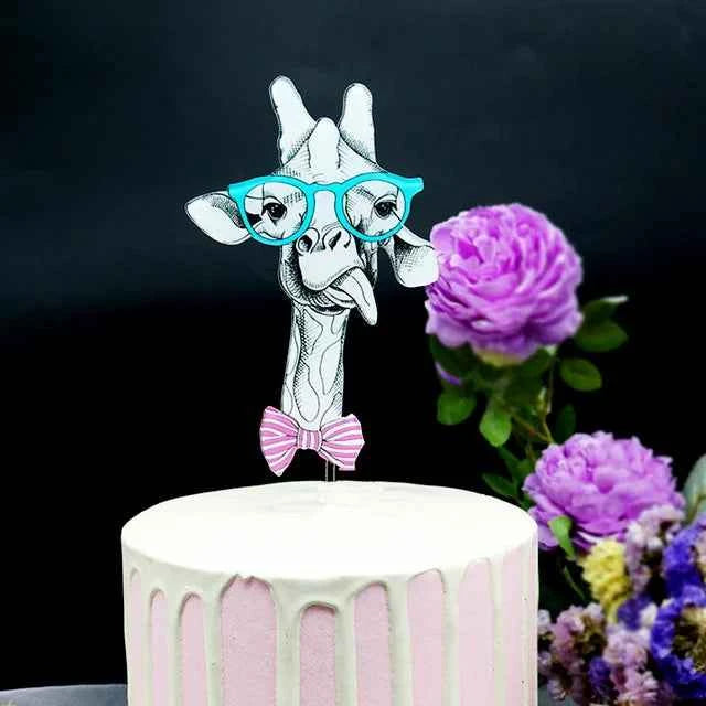 Pelle di Zebra Leopardo Coccodrillo e Giraffa. Set di 4 fantastici Stencil