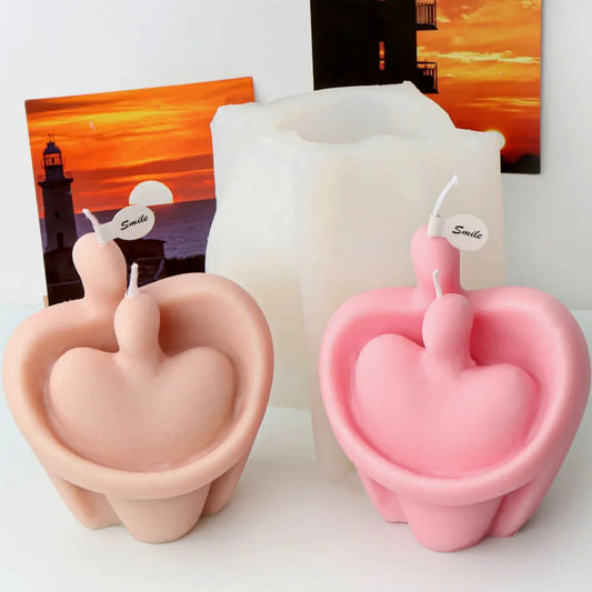 Innamorati. Stampo stilizzato in silicone anche per Candele - WORLD PRODUCTS SHOP